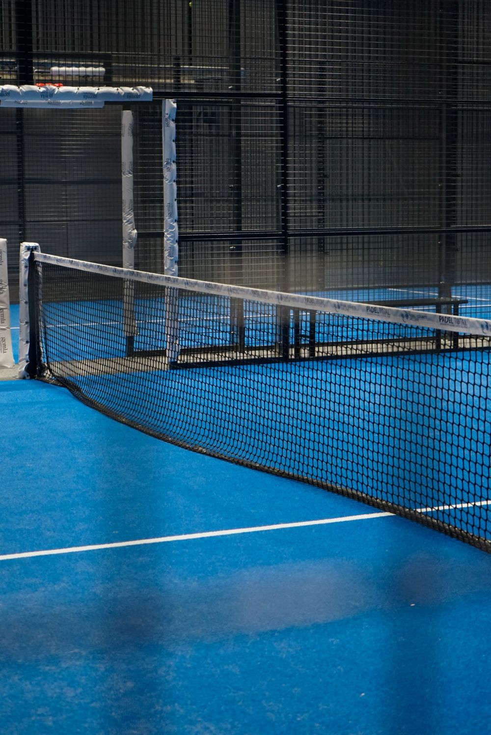 Nätet på en padelbana